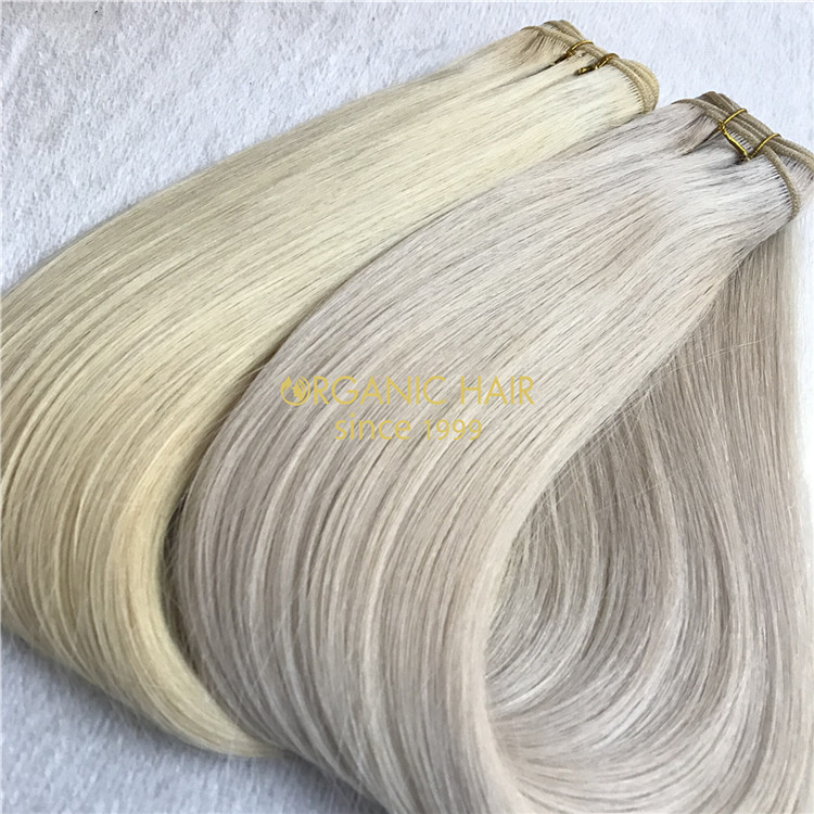 Human weft hair extensions #60color VS #60A X111